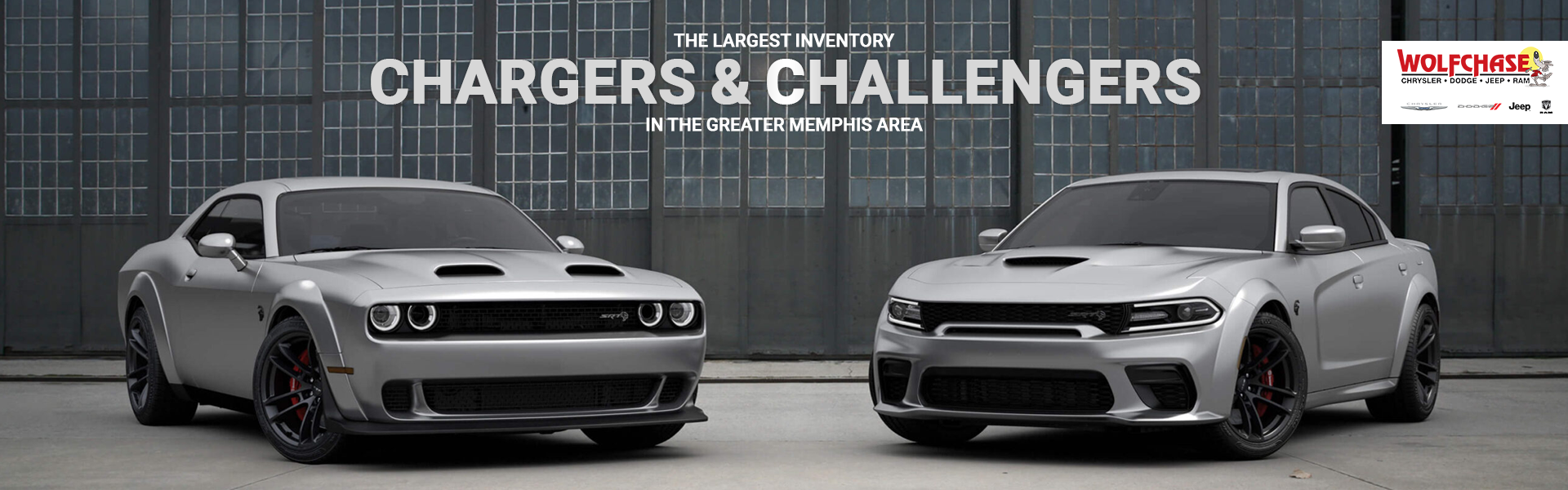 largest inventory of Chargers & Challengers at Wolfchase CDJ