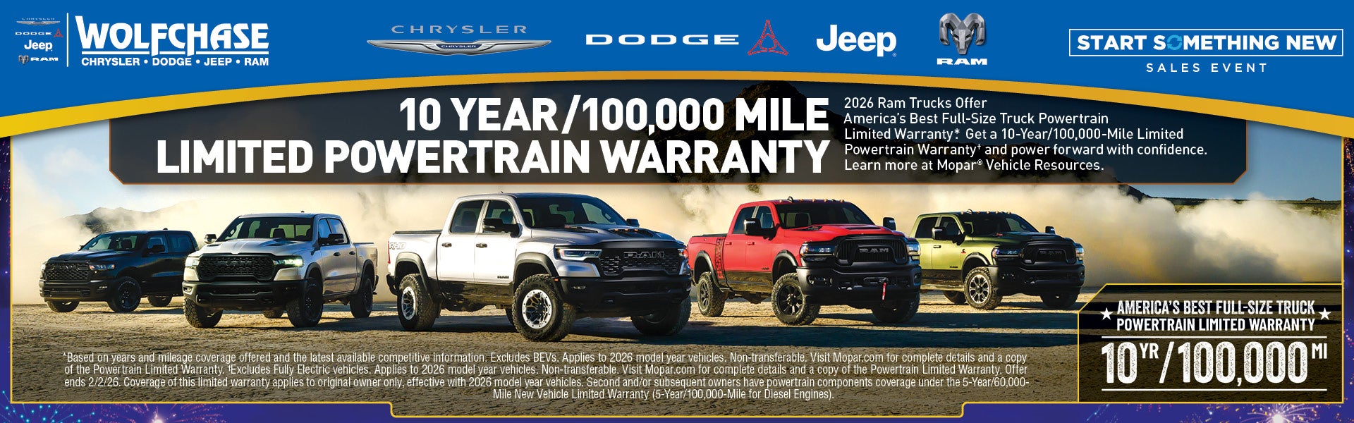 10 Year/10,000 mile Powertrain Warranty