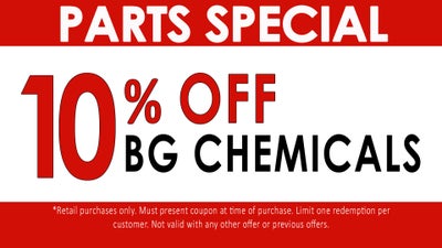 10% Off BG Chemicals Special!